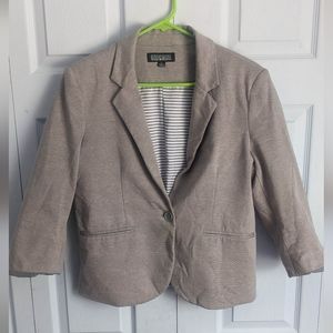 Nicole Miller Original Lined One Button Blazer size Large